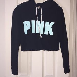 PINK cropped hoodie